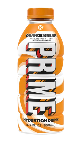 Prime Hydration Orange Kream 12 pack 16.9oz Bottles